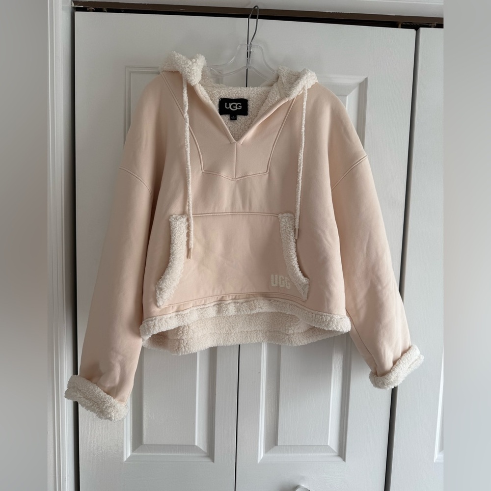 UGG Light Pink Fleece Sherpa Hoodie